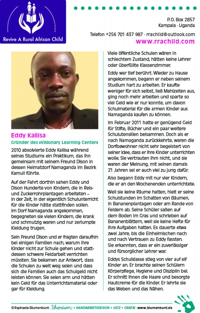 Informationen über Revive A Rual African Child