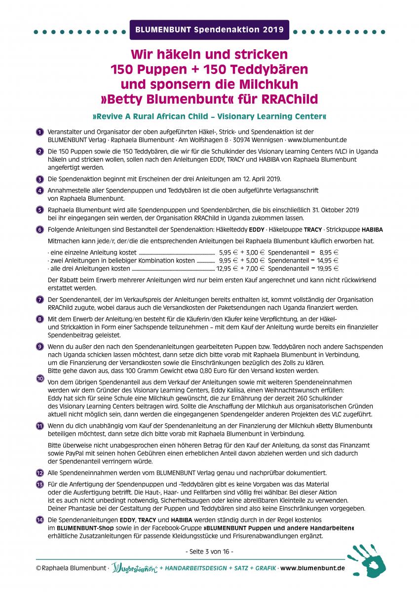 BLUMENBUNT Spendenaktion 2019 - Teilnahmebedingungen