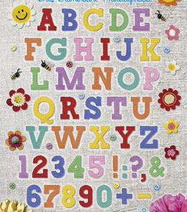 "Das Blumenbunt-Häkelalphabet" · Posterbild zum ausdrucken