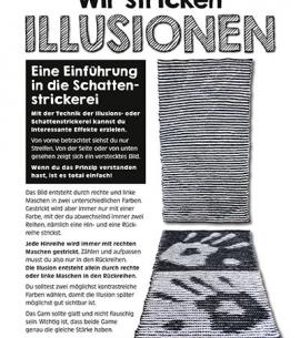 Wir stricken ILLUSIONEN — EINFÜHRUNG in die Schattenstrickerei