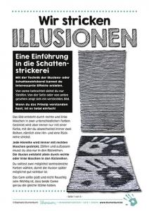 Wir stricken ILLUSIONEN · Gratis Einführung ins Schattenstricken